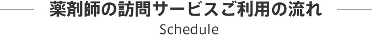 薬剤師の訪問サービスご利用の流れ 